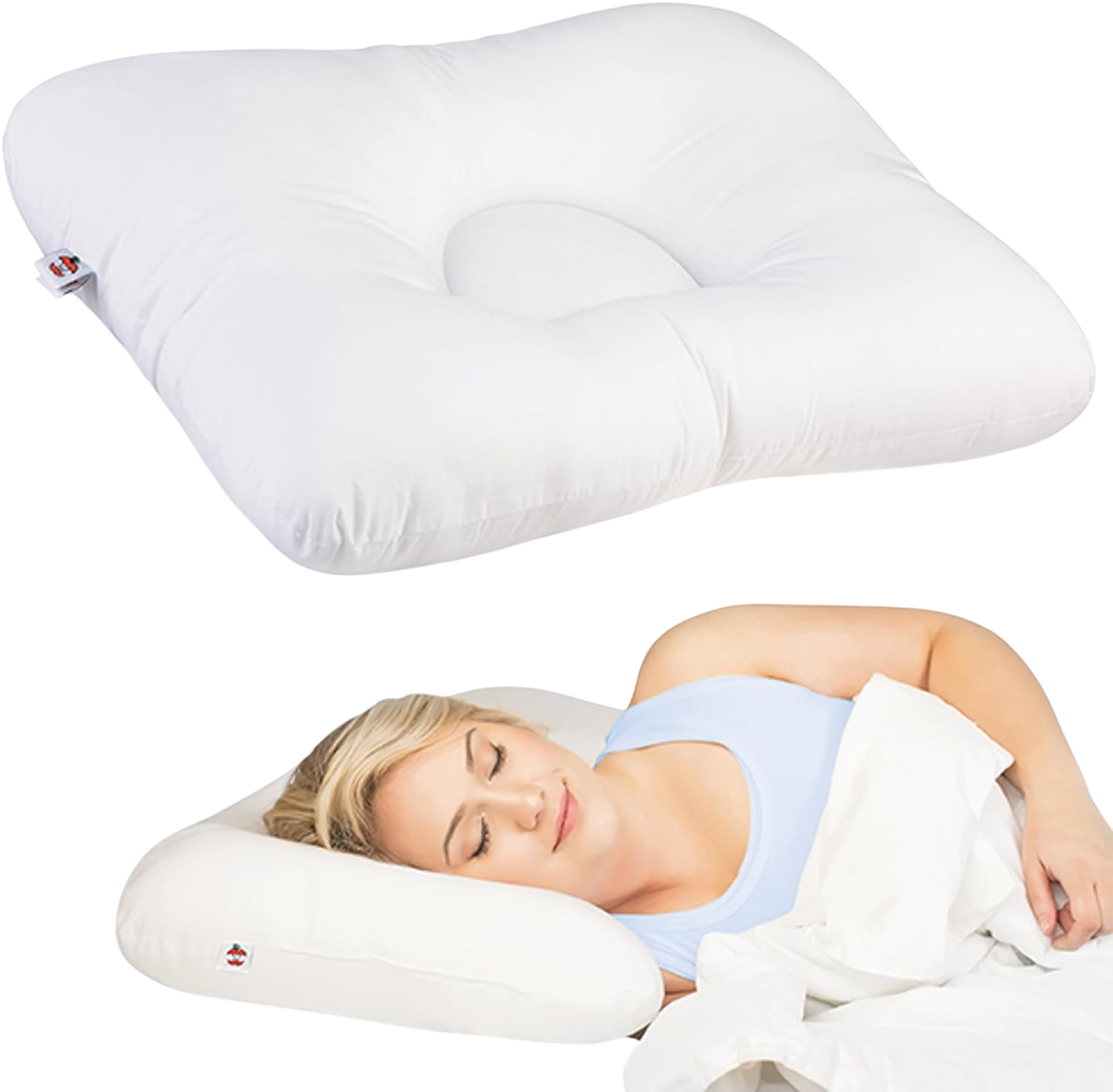Core Products D-Core extra firm cervical pillow dual neck rolls back sleepers